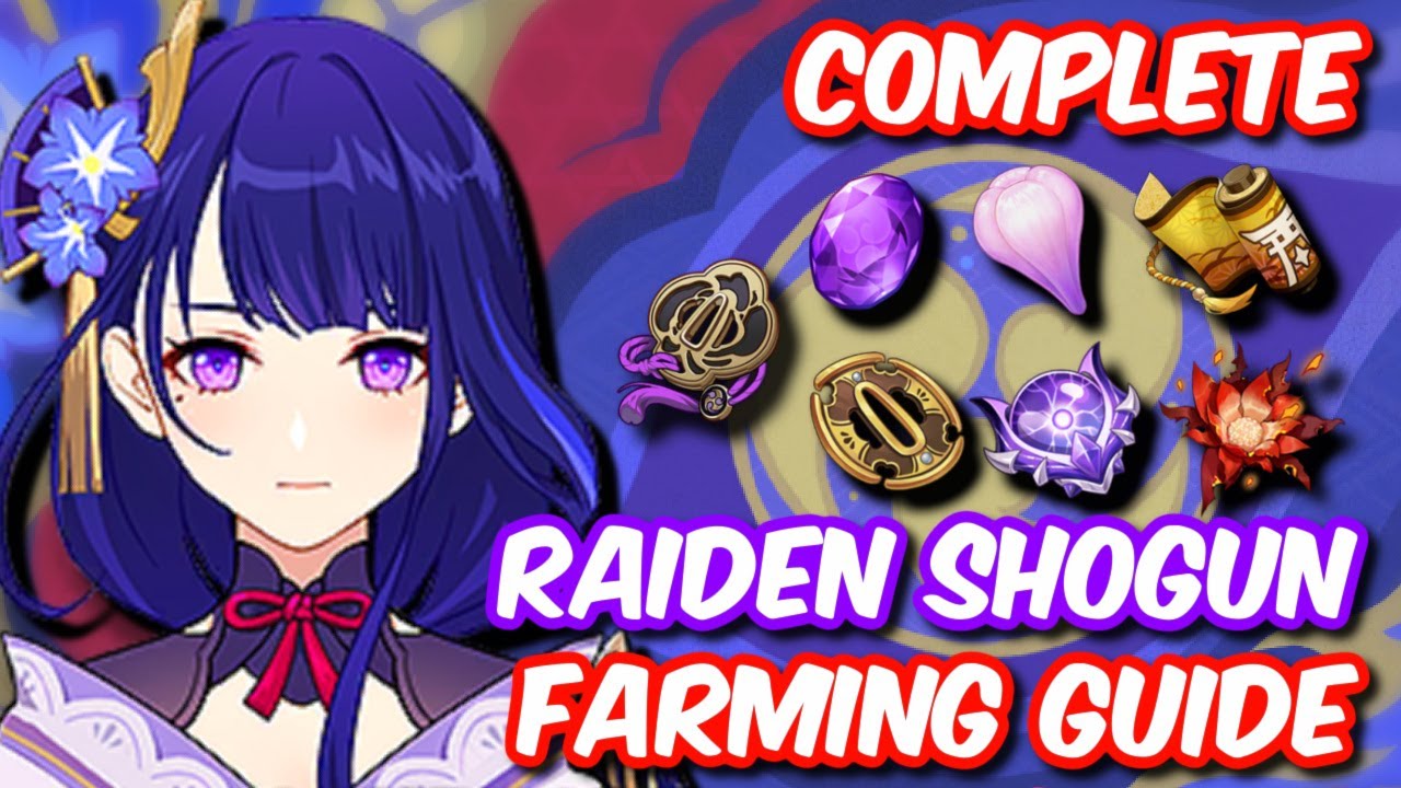 Complete Guide to Raiden Shogun Materials: Farming and Tips