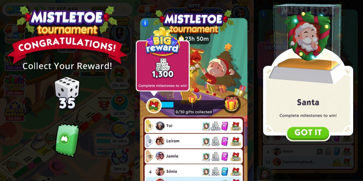 Mistletoe Tournament in Monopoly GO!: Full Rewards, Milestones & Duration Explained