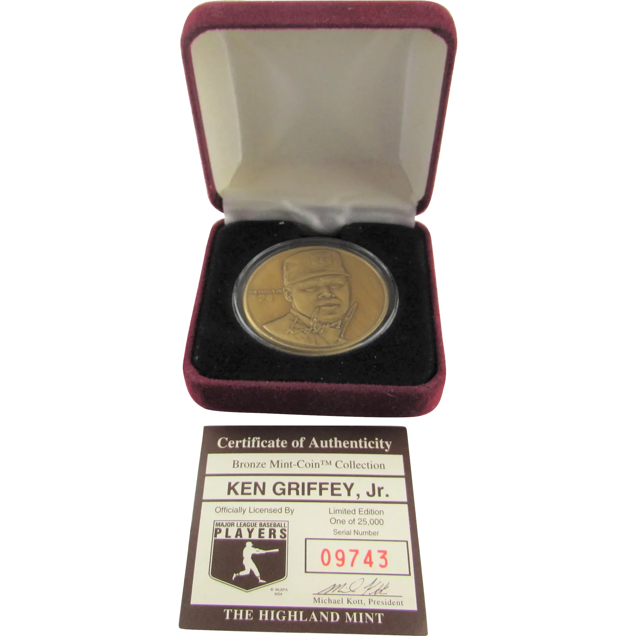 Ken Griffey Jr Coin Collection: Rare Limited Edition Silver & Bronze Medallions