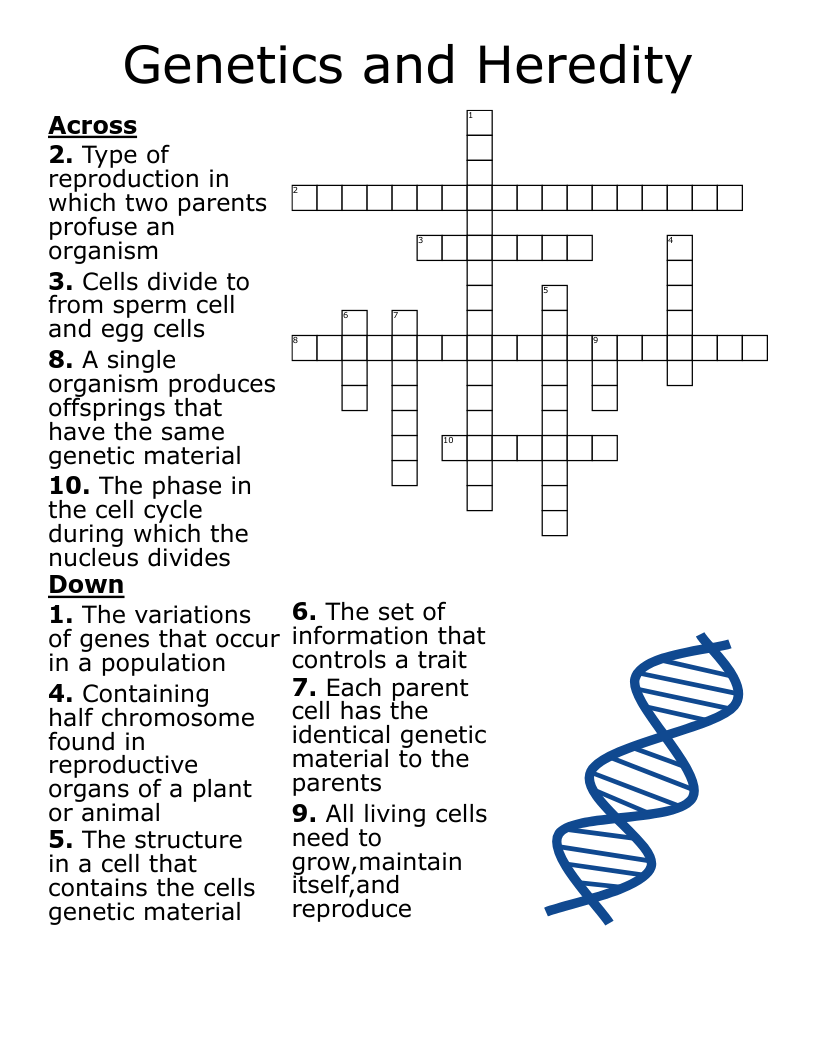 Heredity Crossword Clue Answers: Solve Your Puzzle Easily