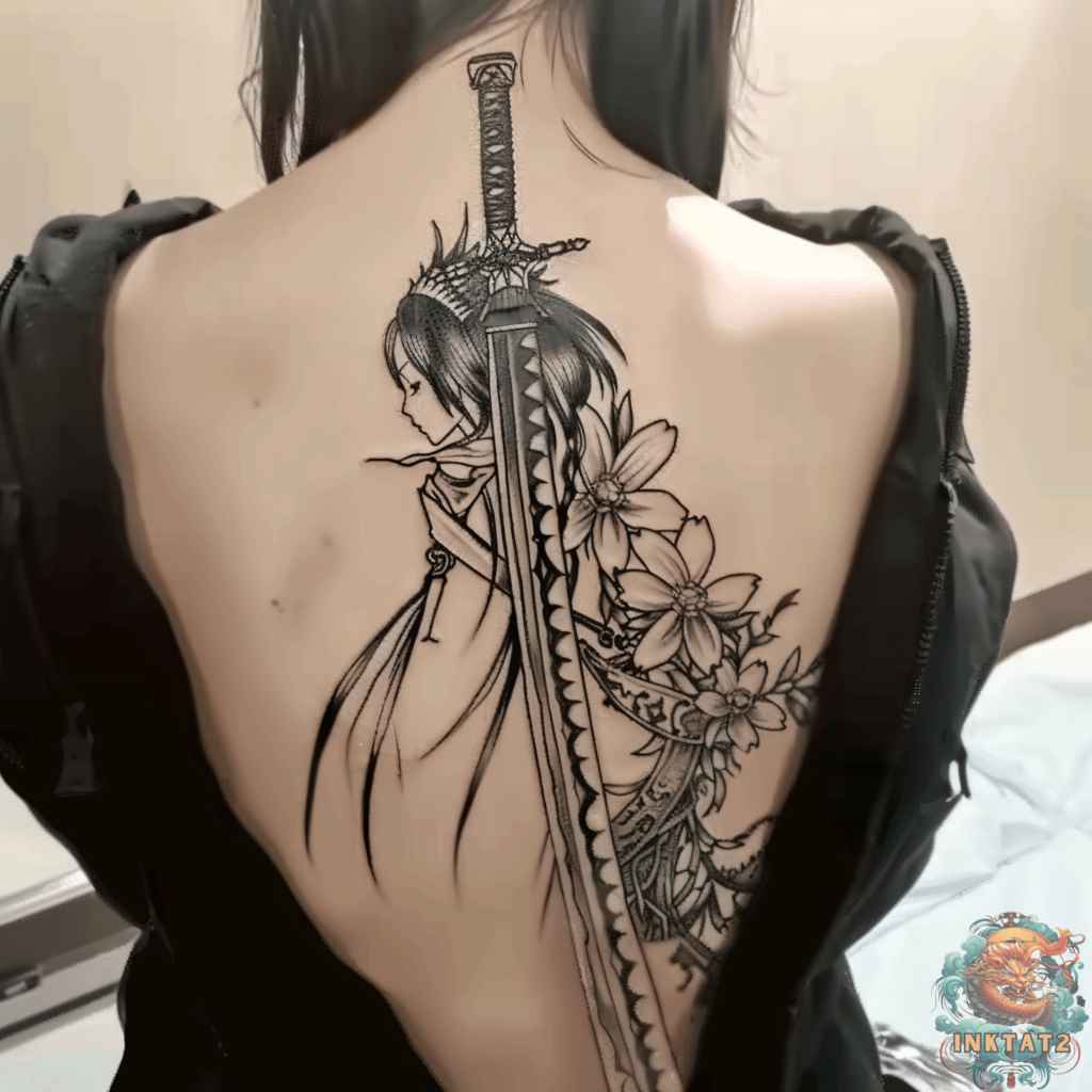 Unveiling the Meaning Behind Sword Back Tattoos: Strength, Bravery, and Protection