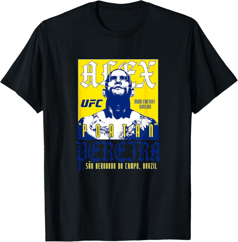 Official UFC Alex Pereira T-Shirt - Show Your Support in Style