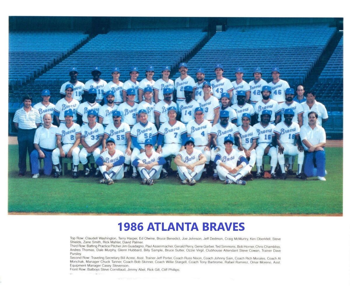 Complete 1986 Atlanta Braves Roster and Season Overview