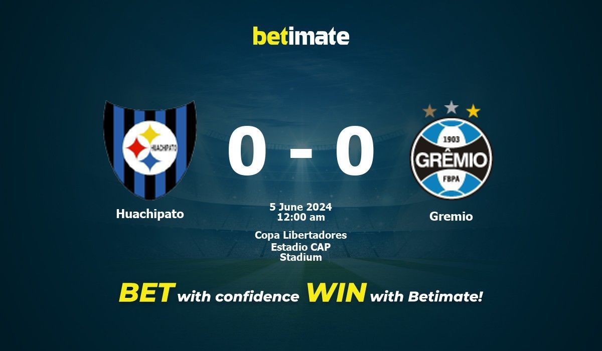 Huachipato vs Gremio Prediction for June 5, 2024: Who Will Win?