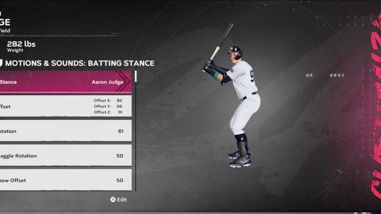 MLB The Show 24 Batting Stance Edits: Easy Tips for Beginners to Get Started!