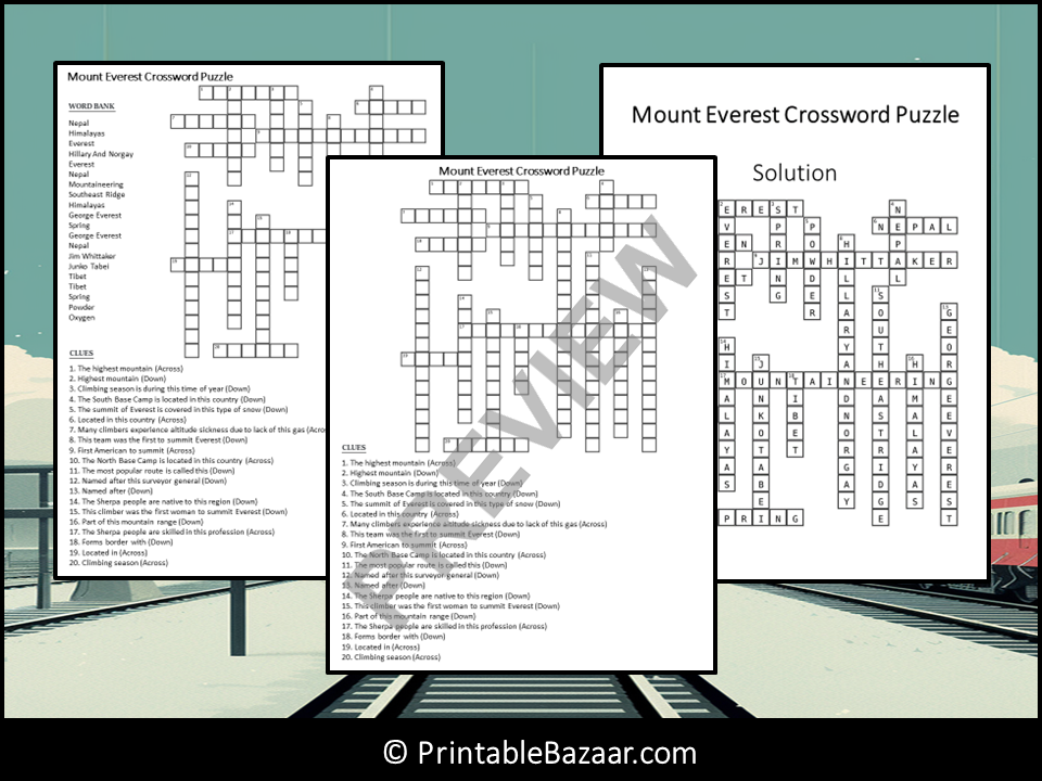 Fun with the Mount Everest Crossword: Test Your Skills Today