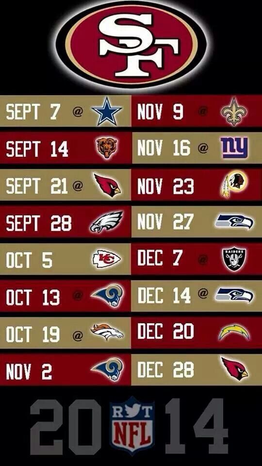 Looking for the 49ers 2014 Season Schedule? Find it Here