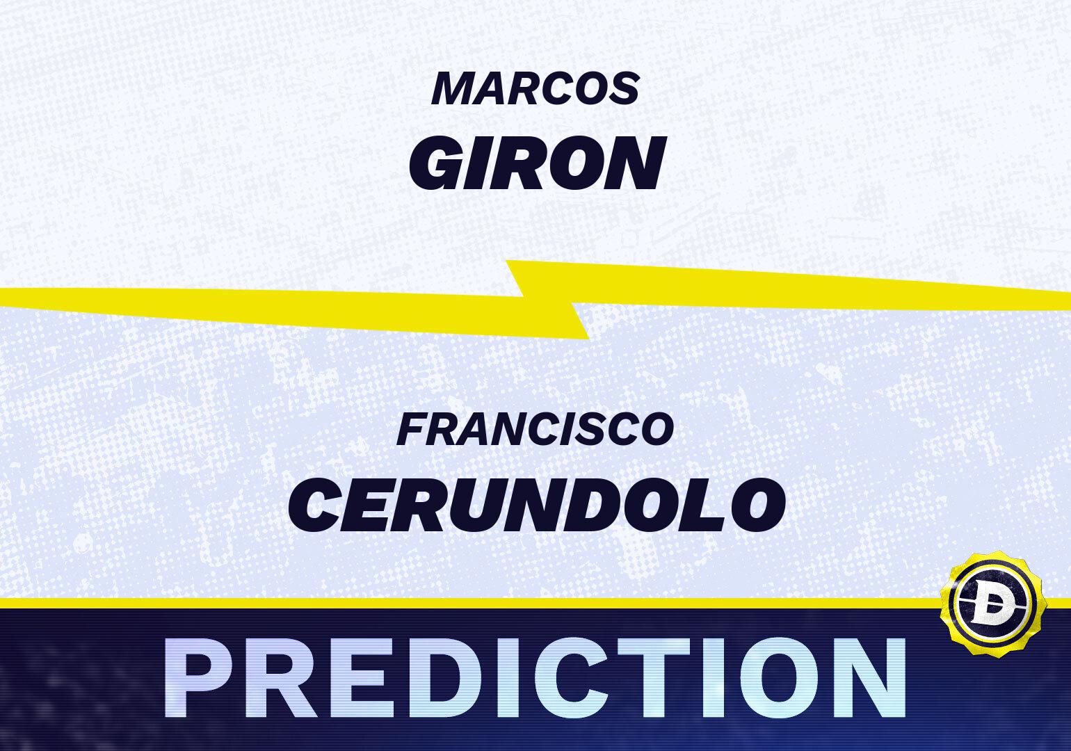 Tennis Picks: Marcos Giron vs Francisco Cerundolo Prediction