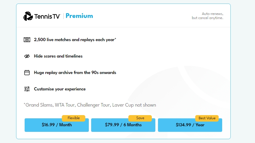 Tennis TV Pricing: Compare Plans and Find the Cheapest Option!