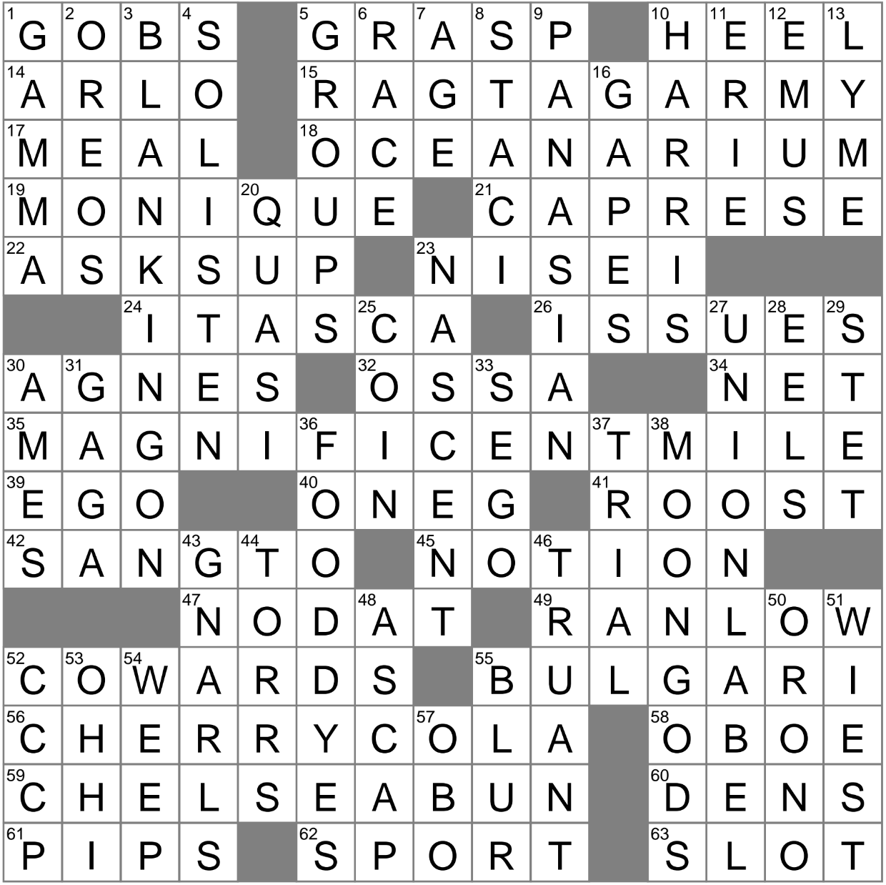 Italian Crossword Puzzle:  Clue for the Name Paul