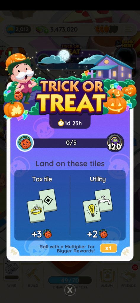 How to Get All Monopoly Go Trick or Treat Event Rewards?