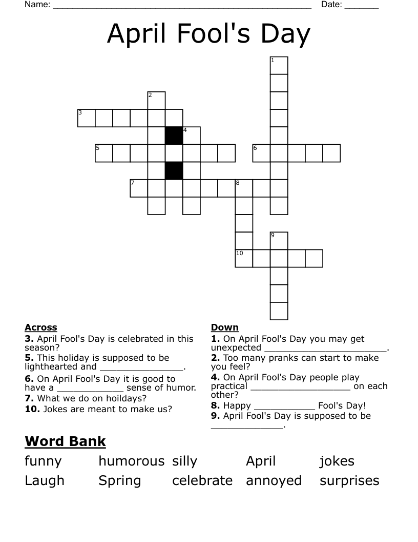 Fools Crossword Puzzles: Challenge Your Brain Today!