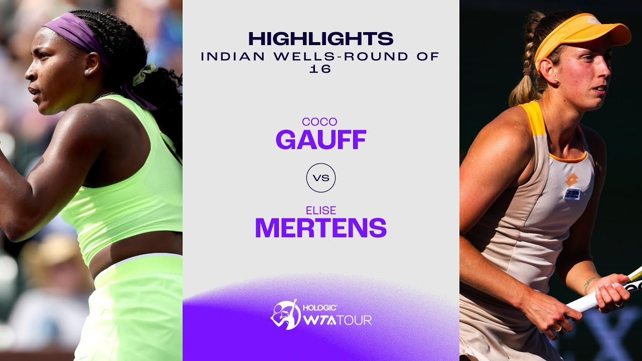 Coco Gauff vs Mertens Head to Head Stats, and Match Highlights