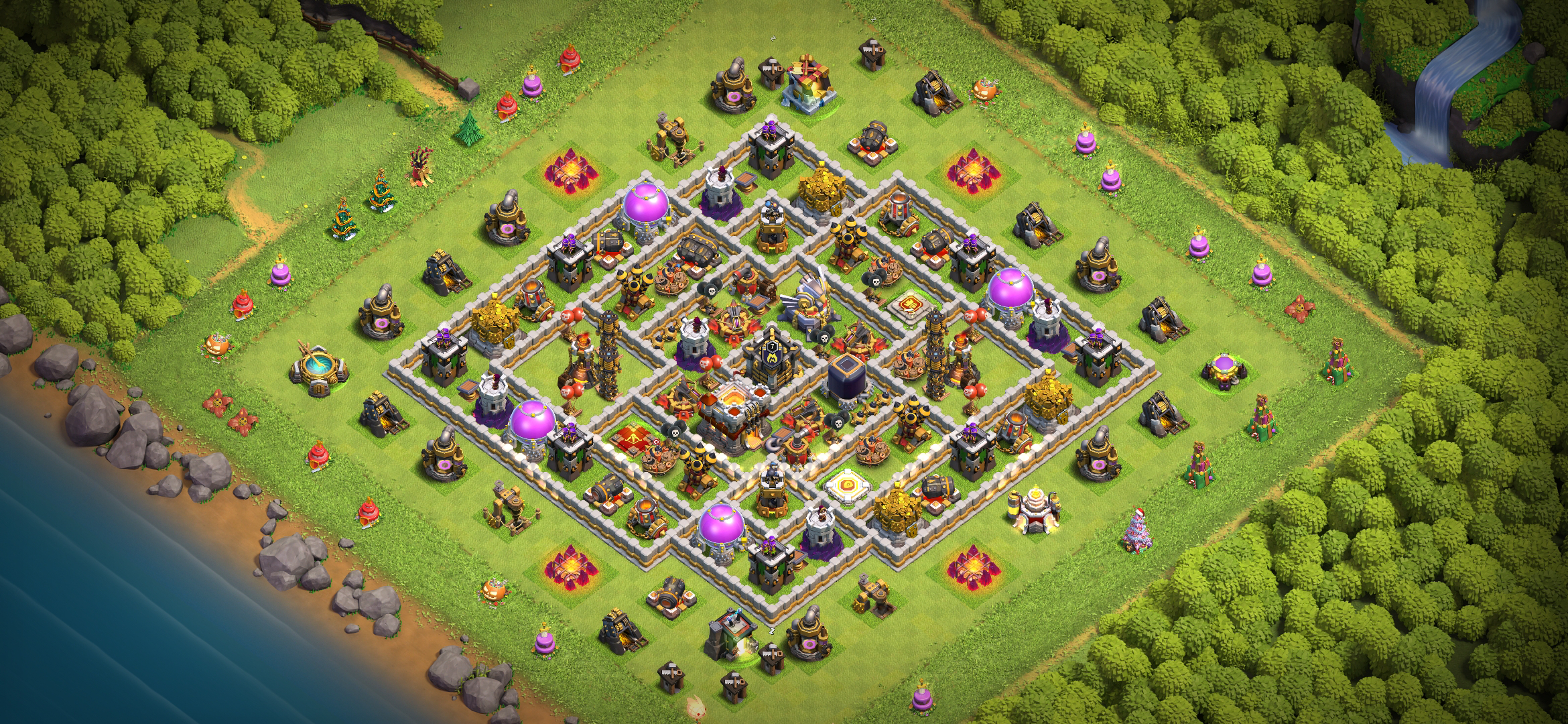 th 11 base designs: simple strategies to defend your village.