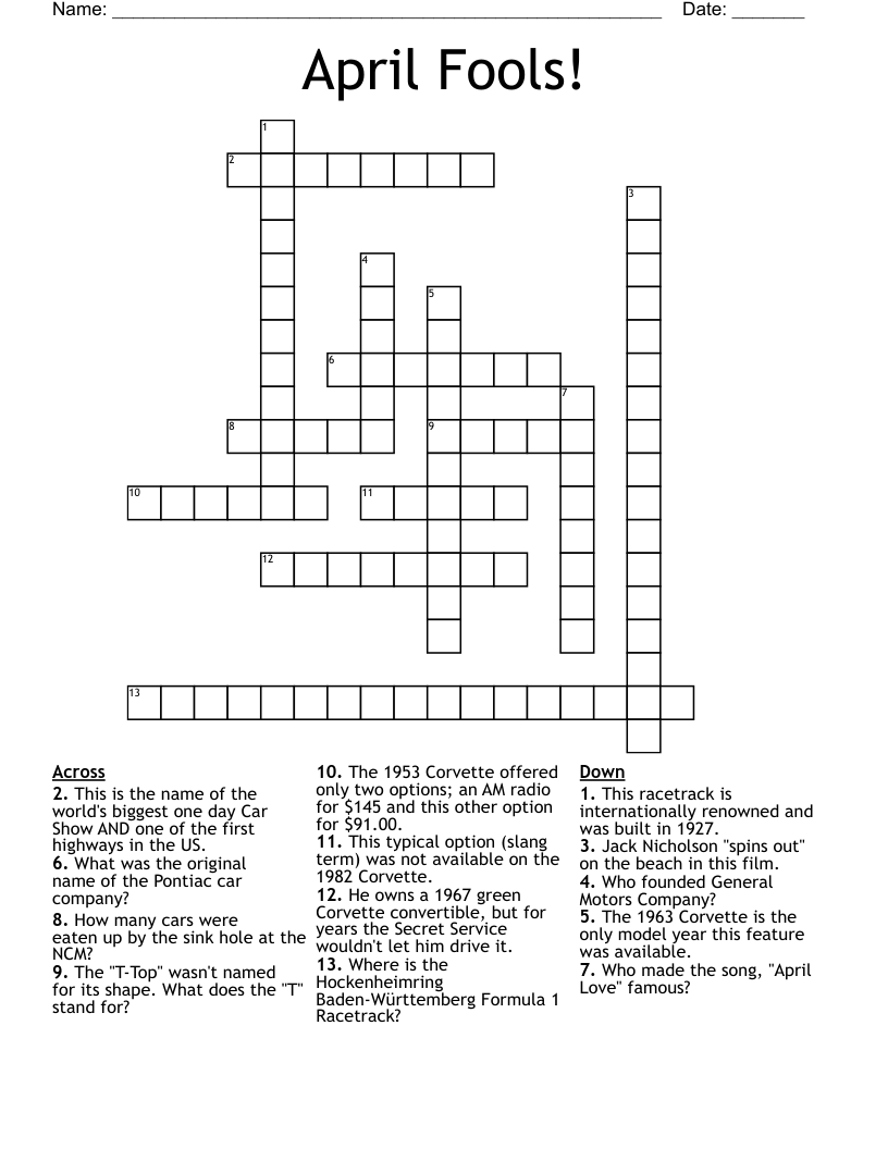 Fools Crossword Puzzles: Challenge Your Brain Today!