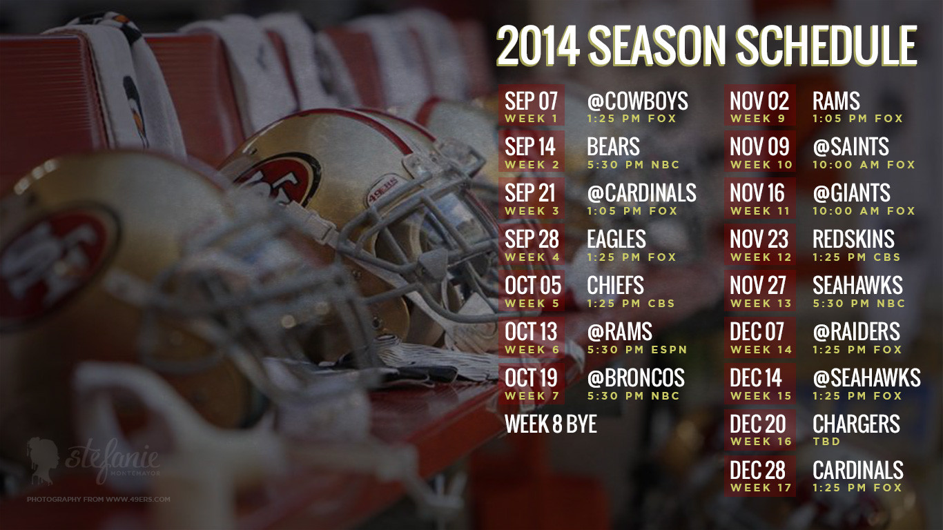 Looking for the 49ers 2014 Season Schedule? Find it Here