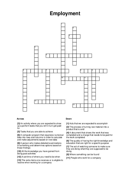 Looking for Work? Try Crossword Employ Now