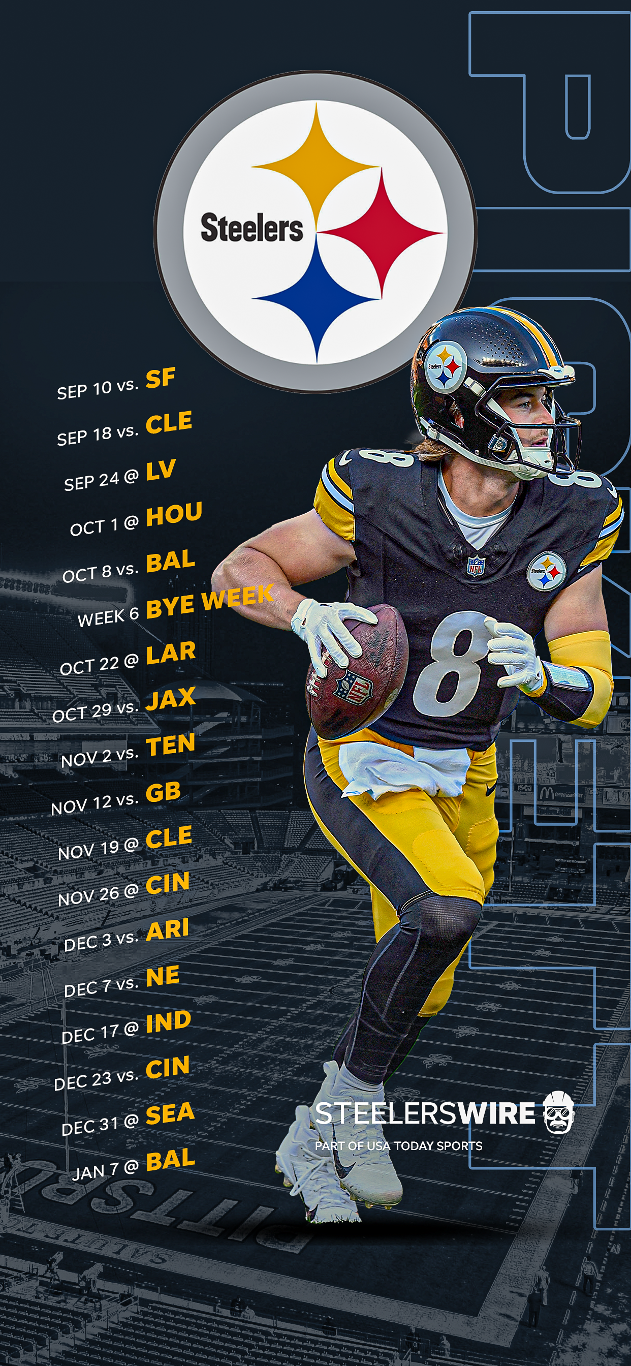 Check Out the Full Steelers Schedule for the 2023 Season