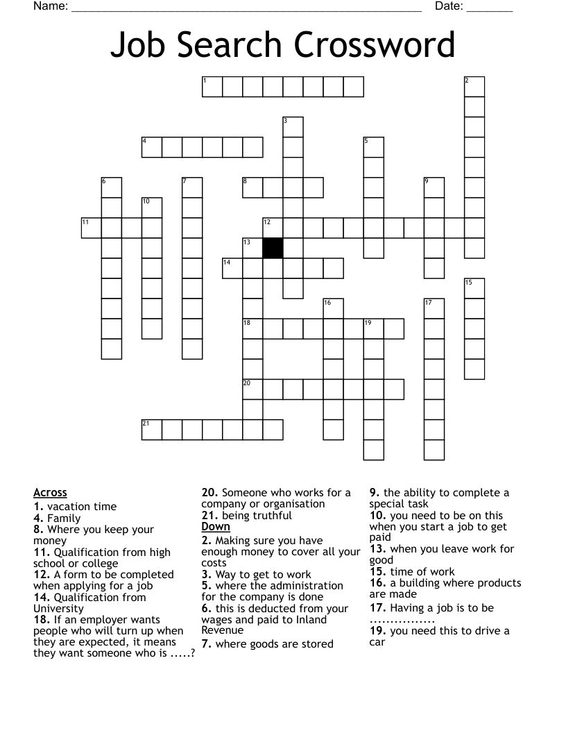 Looking for Work? Try Crossword Employ Now