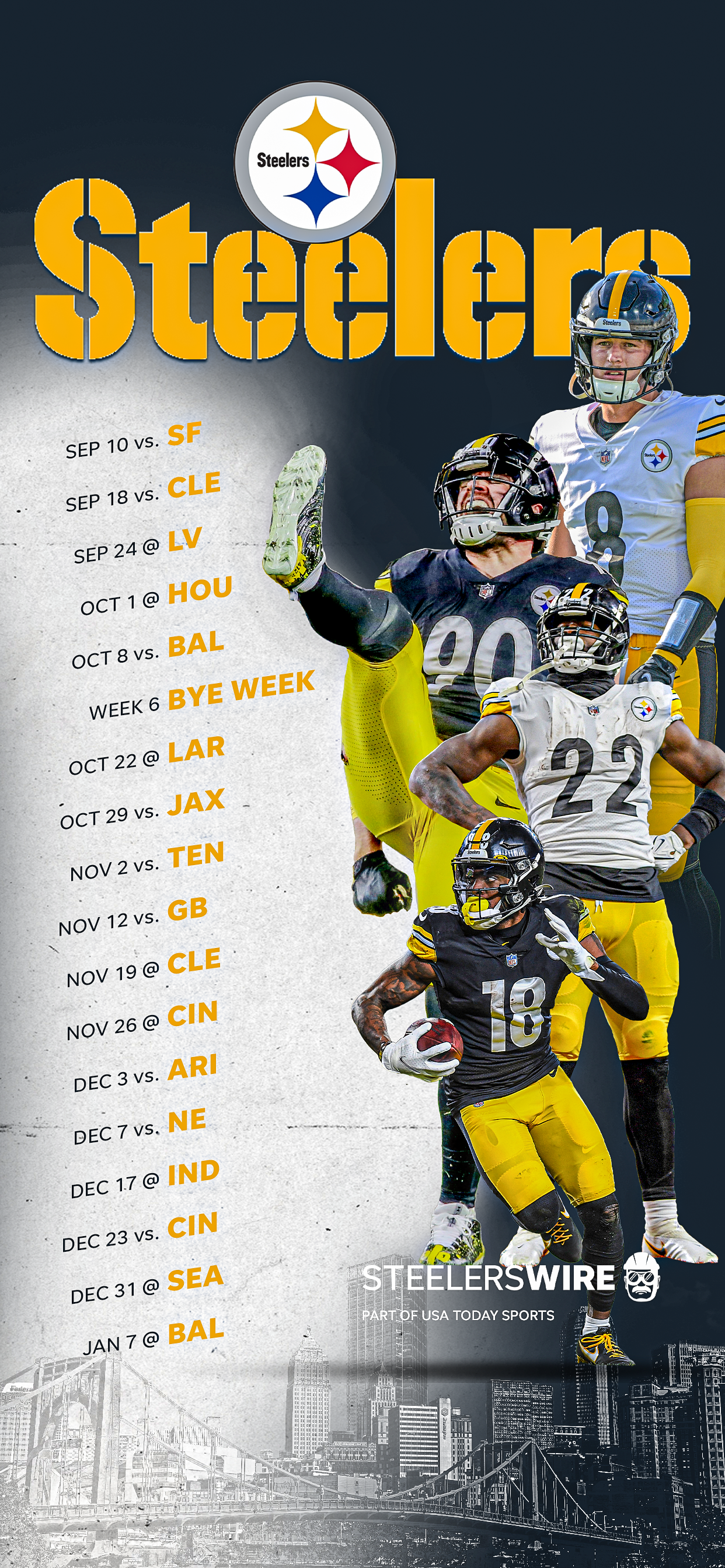 Check Out the Full Steelers Schedule for the 2023 Season