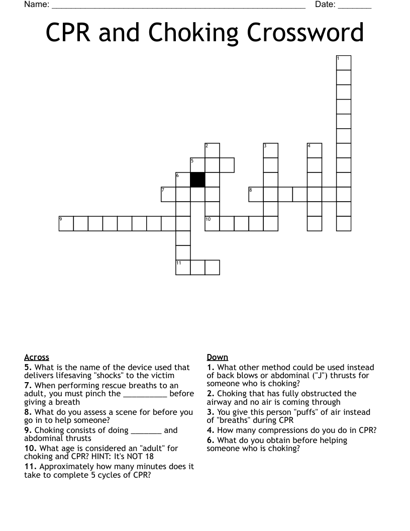 Learn How to Conquer the Tricky Choke Crossword Puzzle