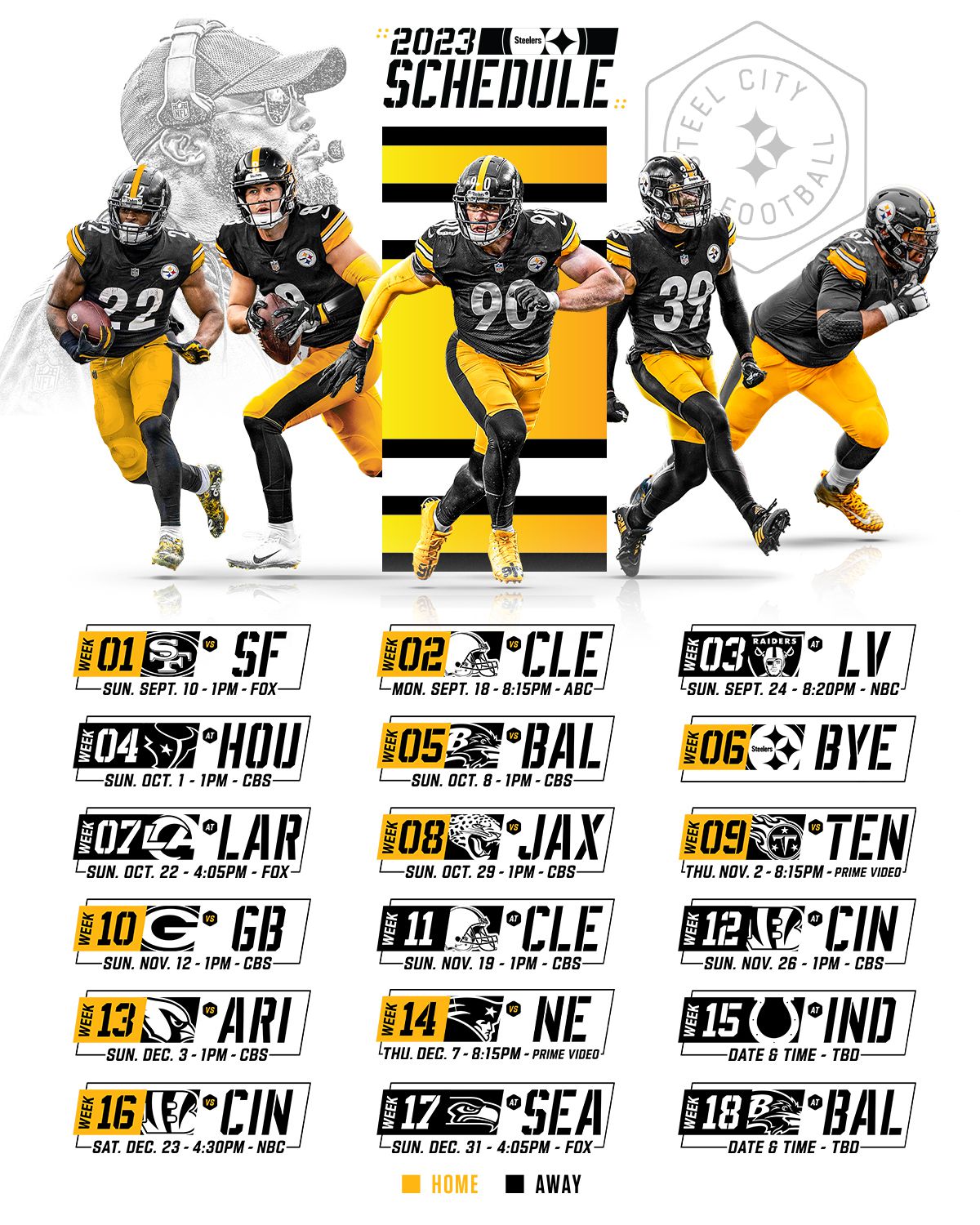 Check Out the Full Steelers Schedule for the 2023 Season