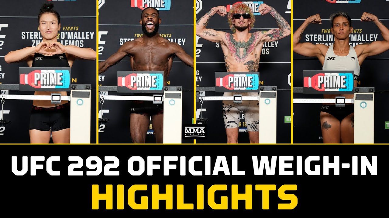 UFC 292 Weigh-In Results: Get the Full Details on Each Fighters Official Weight!