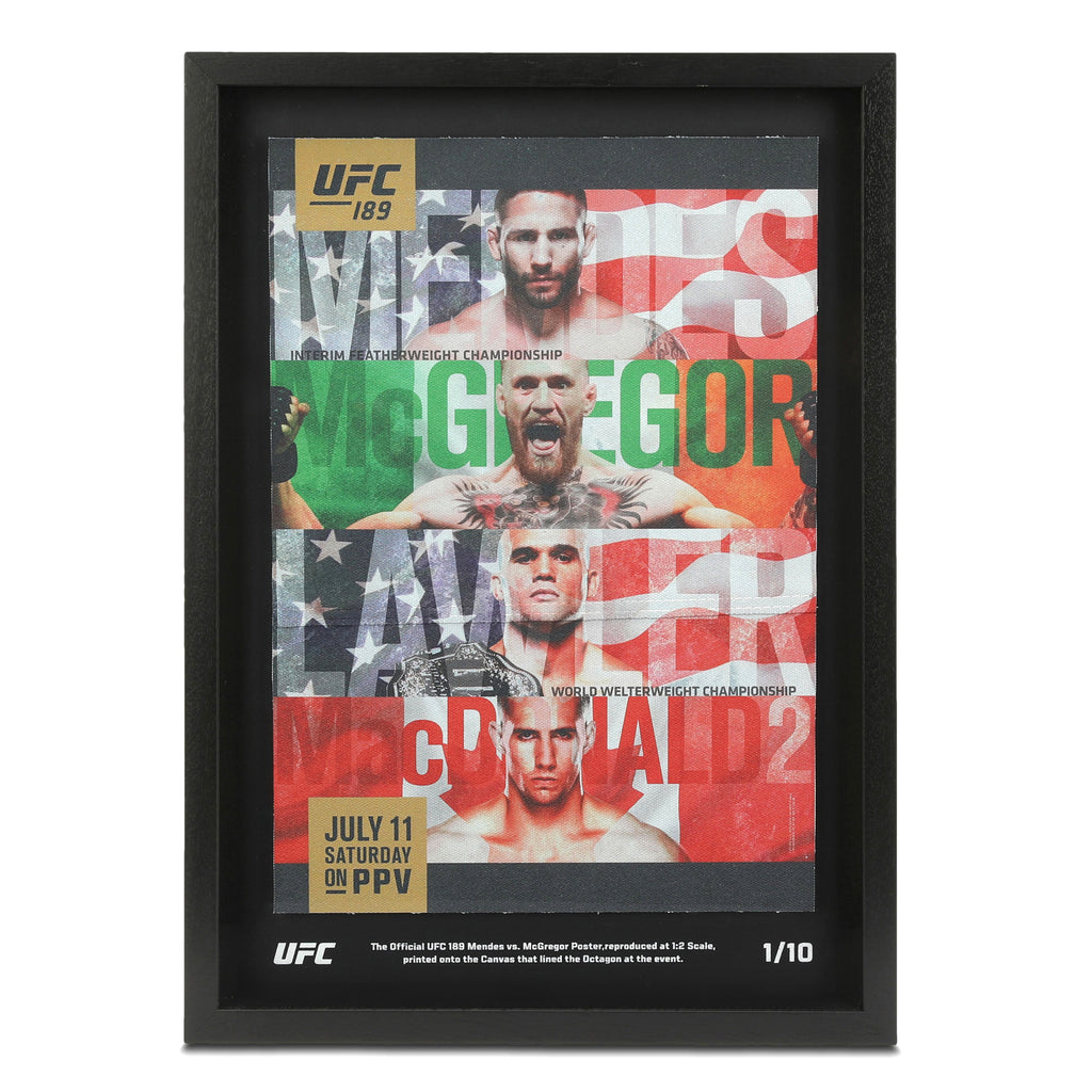 Get Your Hands on the UFC 189 Poster: A Collectors Item.