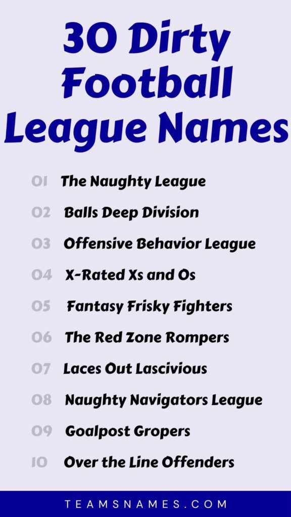 Need Some Crude Fantasy Team Names? Here are Tips for Choosing One!