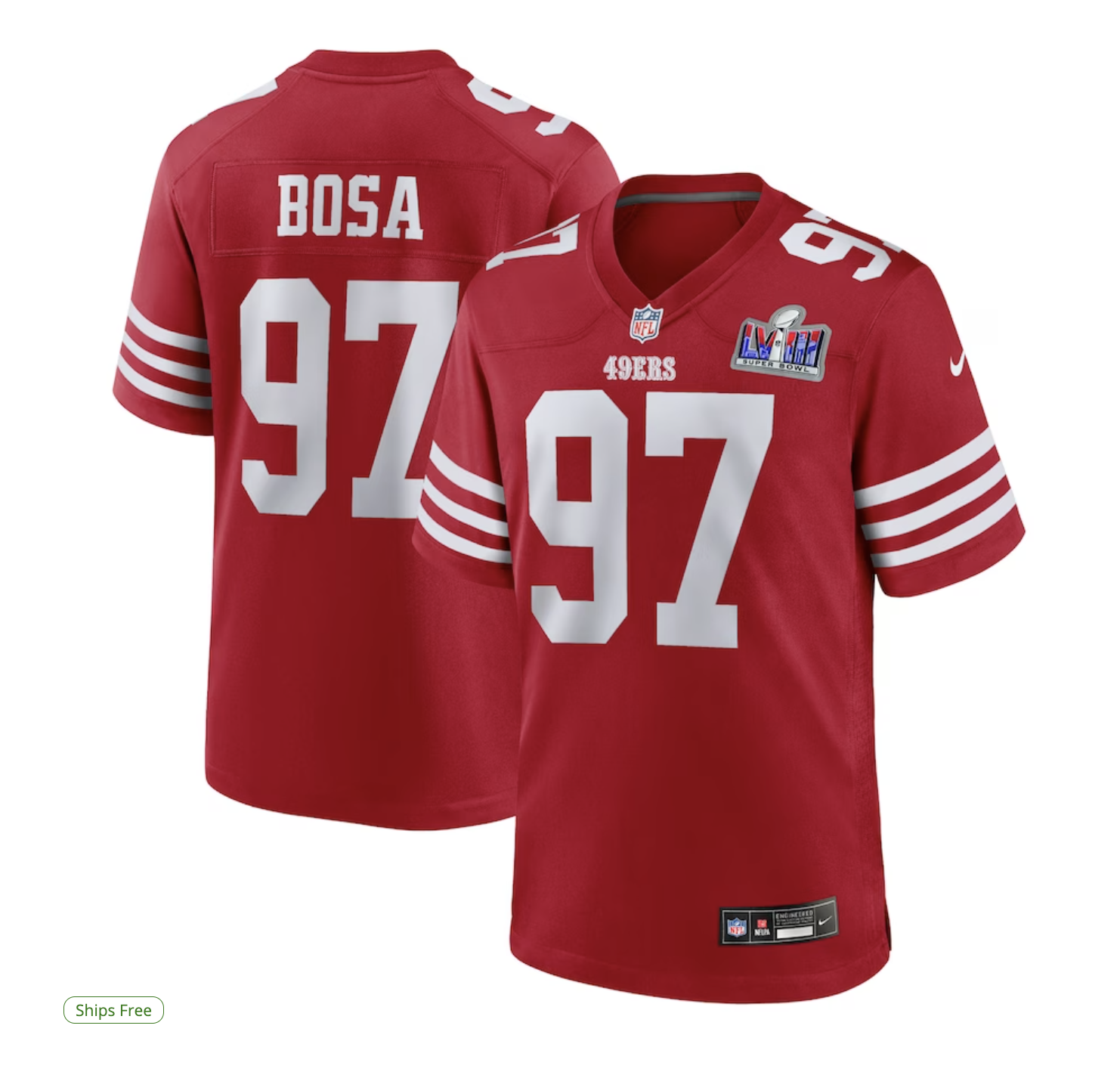 49ers super bowl 54 jersey on sale! Dont miss out.