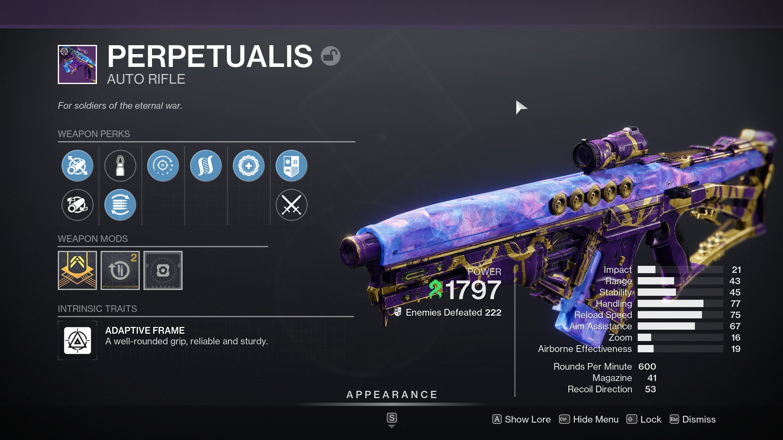 What is the ultimate perpetualis god roll pvp? Tips for you!