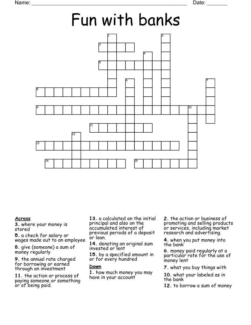 Bank Crossword Puzzle Fun: Easy Ways to Play and Win Free Puzzles