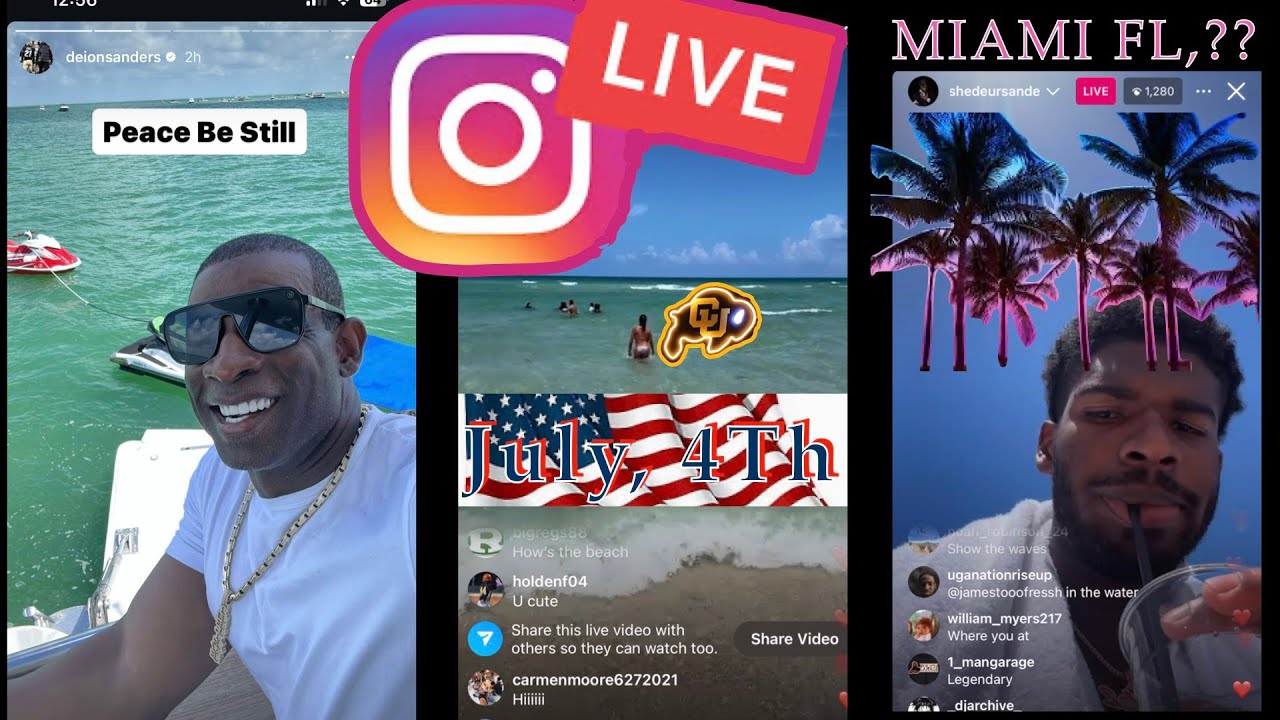 Watch Now! Deion Sanders Shares a Video of His Vacation in Miami. You Gotta See This!