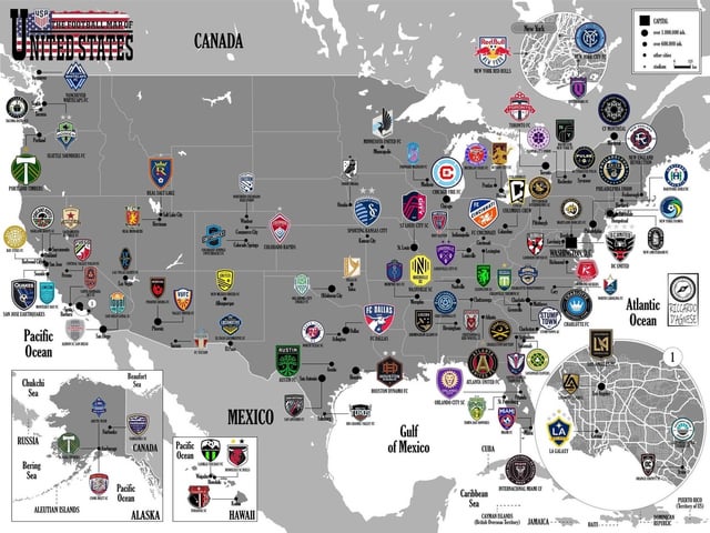 Explore the Map of USA Football Teams: Discover Every Teams Location!