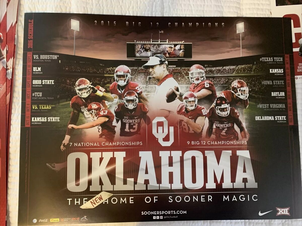 University of Oklahoma 2016 Football Schedule: See Who the Sooners Played That Season!