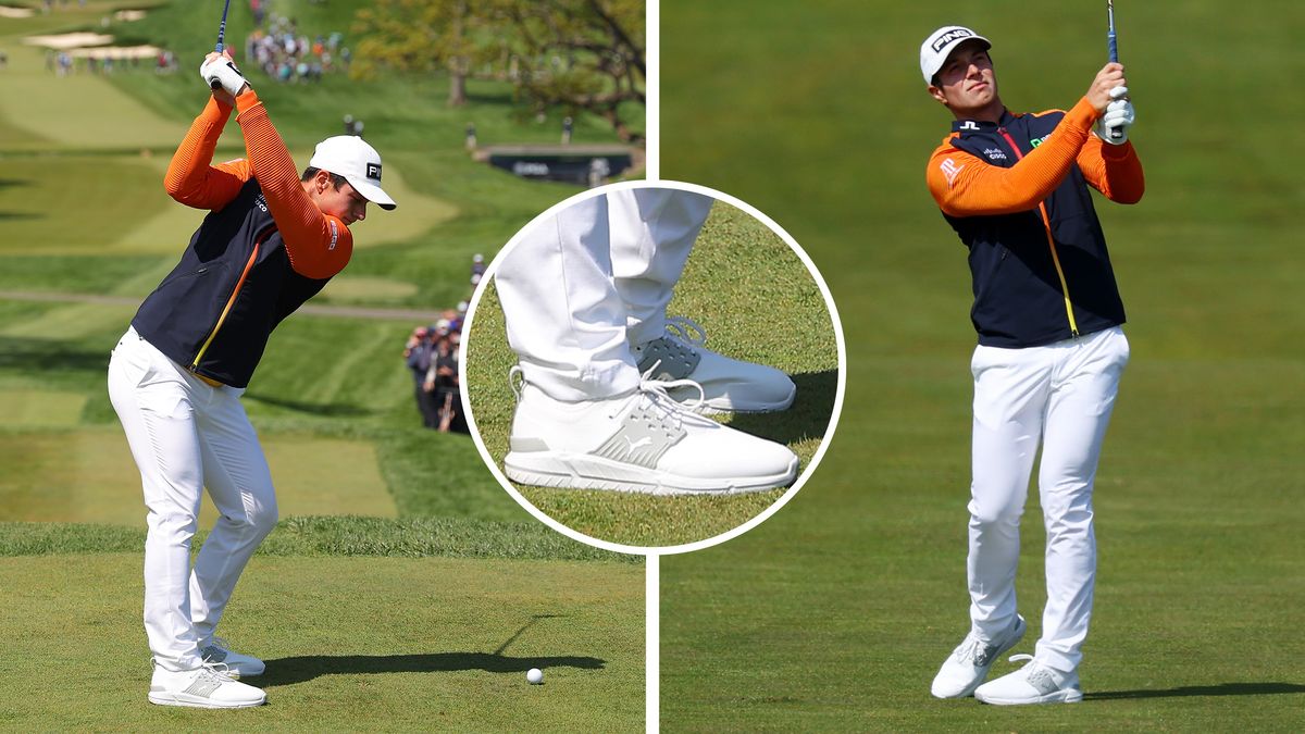 What are Victor hovland new shoes in this golf season?