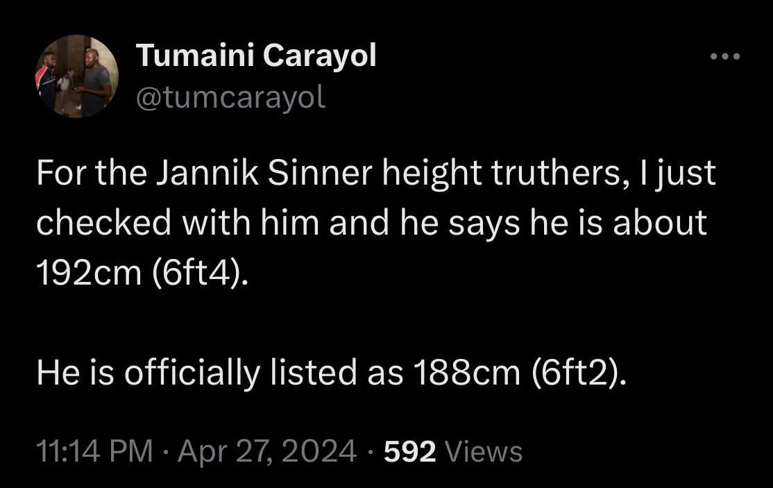 Jannik Sinner Height:  Just How Tall Is This Tennis Pro? The Answer May Surprise You!