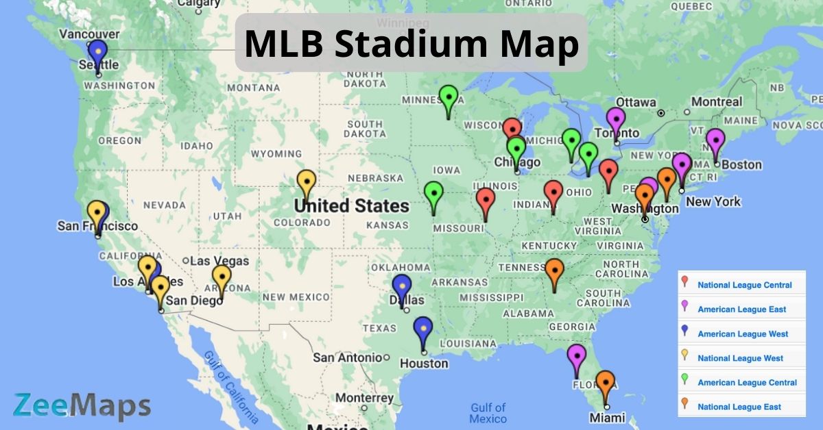 Find Every MLB Baseball Stadiums Map: Easy-to-Use Interactive Guide for 2024!