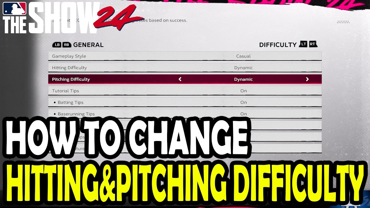 Changing mlb the show 23 difficulty levels: A Quick How-To!