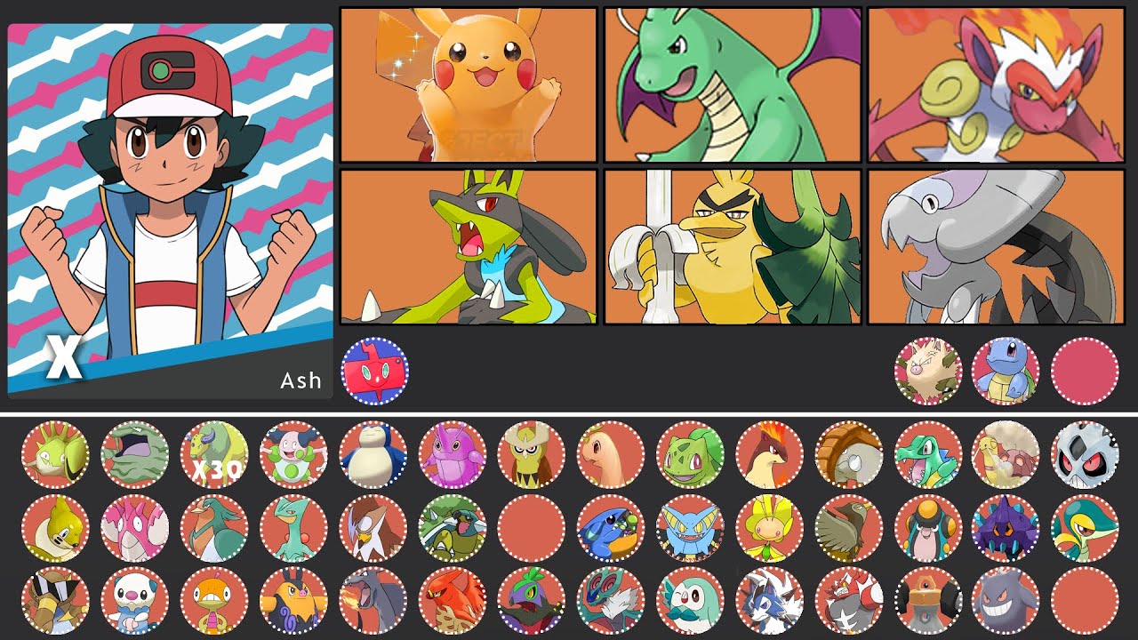 Shiny Pokemon Ash Saw: Catch em all memories list!