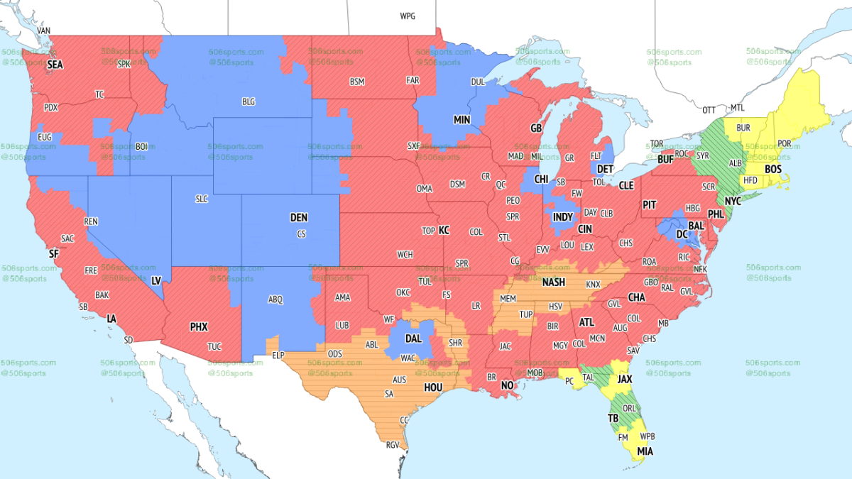 NFL Games Today TV Schedule Map: Simple Guide to Catch Every Game!