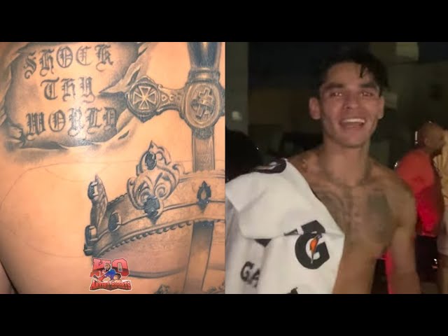 Check Out Ryan Garcias Huge Back Tattoo,all detail inside