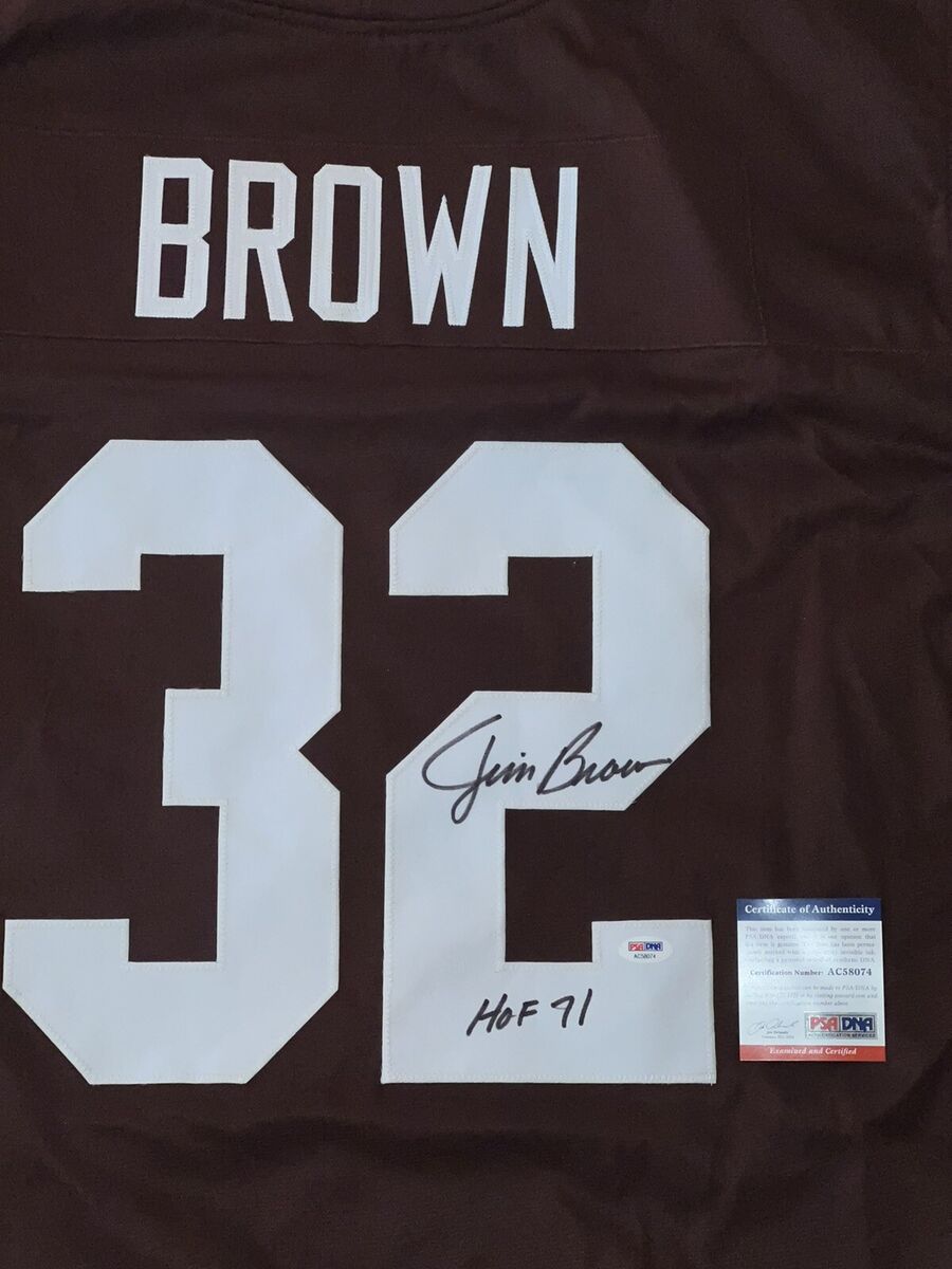 Authentic Autographed Jim Brown Jersey : How Much it Worth (Price Ranges and Values).