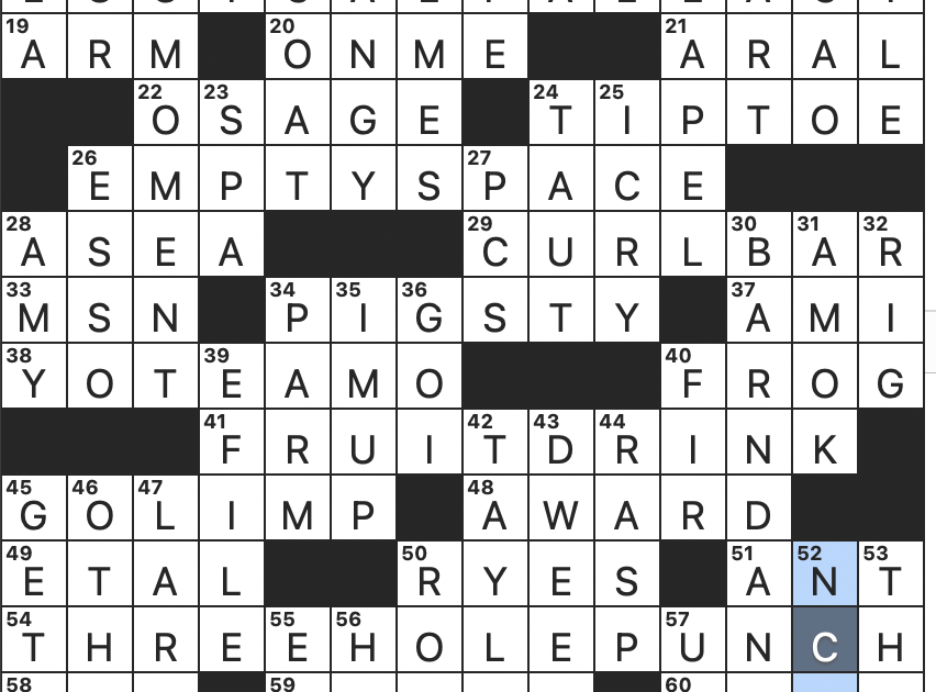 Solve the In Your Face NYT Crossword: Get Hints, Definitions.