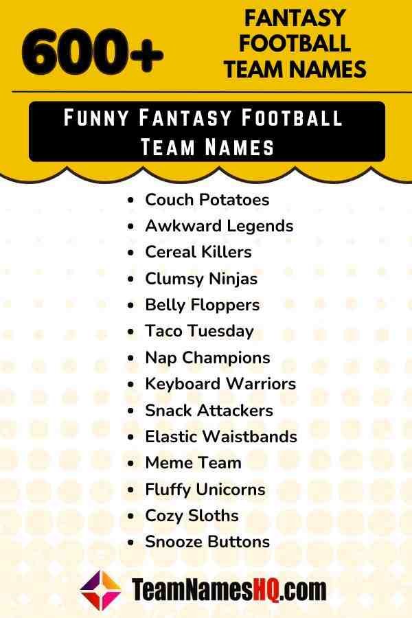 Fantasy Team Name Generator Football: Get Cool & Funny Names Instantly!